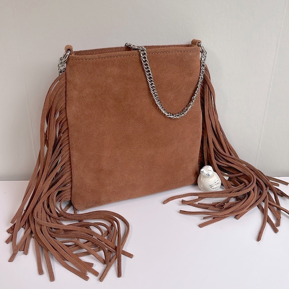 Ecotè Fringe Leather Crossbody